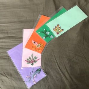 5 Gift envelopes with beautiful origami design